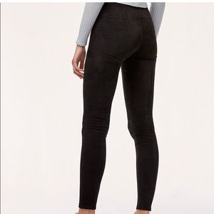 ARITZIA WILFRED FREE Black Vegan Suede Daria Pant